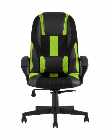 Геймерское кресло Stool Group TopChairs ST-CYBER 9 GREEN черный/зеленый