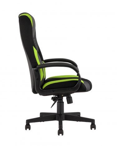 Геймерское кресло Stool Group TopChairs ST-CYBER 9 GREEN черный/зеленый
