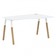 Стол эргономичный правый Skyland Forta FCT 1367 R Белый премиум Дуб Гамильтон