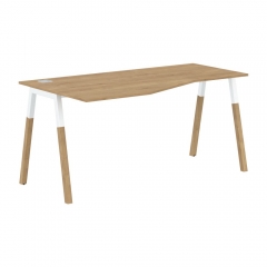 Стол эргономичный левый Skyland Forta FCT 1567 L Дуб Гамильтон Белый премиум