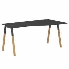 Стол эргономичный правый Skyland Forta FCT 1567 R Черный графит Дуб Гамильтон