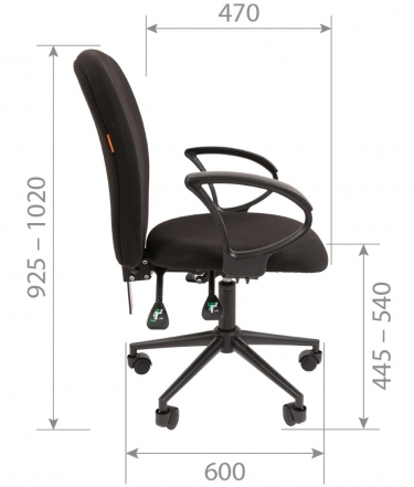 Офисное кресло Chairman CHAIRMAN 9801 BLACK C-3 Черный