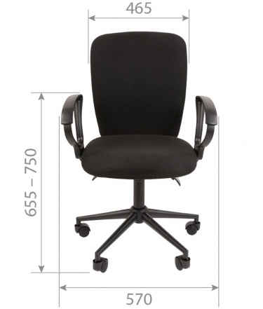 Офисное кресло Chairman CHAIRMAN 9801 BLACK C-2 Серый