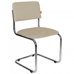 Кресло офисное Русские кресла Сильвия хром Бежевое