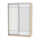 Шкаф-купе Аларти B-230х160х60-2ДСС-Белый-D7D8