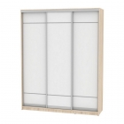 Шкаф-купе Аларти B-230х180х60-1ДСС-Белый-D7D7D7