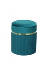 Пуф Stool Group Миранда с ящиком велюр Бирюзовый