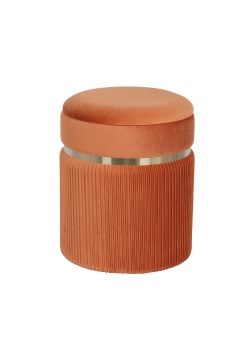 Пуф Stool Group Миранда с ящиком велюр Оранжевый