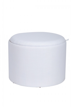 Пуф-столик с ящиком Stool Group Хюгге L рогожка Белый