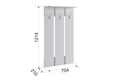 Вешалка Мебельсон Реал 1 PR-0029 дуб сонома