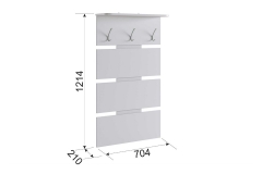 Вешалка Мебельсон Реал 2 PR-0030 белый