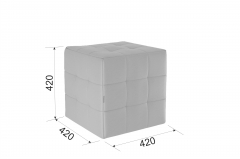 Пуф Мебельсон Рубик PM-003.1 крем экокожа