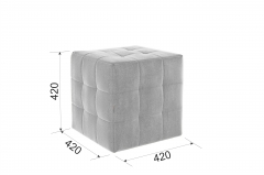 Пуф Мебельсон Рубик 2 PM-003.2 сосна велюр