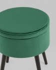 Пуф Stool Group Клайс с ящиком велюр Зеленый