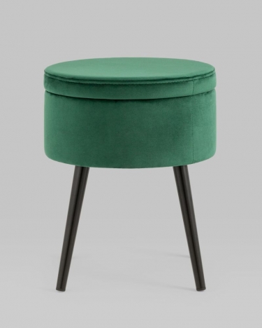Пуф Stool Group Клайс с ящиком велюр Зеленый