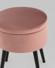 Пуф Stool Group Клайс с ящиком велюр Пыльно-розовый