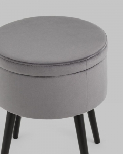 Пуф Stool Group Клайс с ящиком велюр Серый