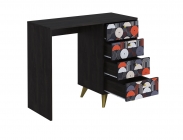 Стол письменный Стиль Фьюжн СП-006 АРТ Угольный камень/VINIL