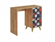 Стол письменный Стиль СП-006 дуб крафт золотой/VINIL