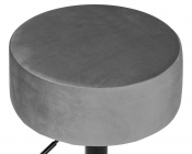 Пуф DOBRIN DOBRIN DANNY BLACK серый велюр MJ9-75