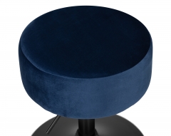 Пуф DOBRIN DOBRIN DANNY BLACK синий велюр MJ9-117