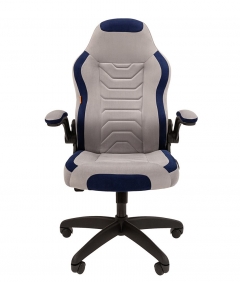 Кресло для геймеров Chairman CHAIRMAN GAME 50 black Серый-синий