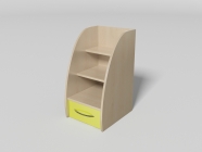 Лестница с ящиком Элфис 5-2 Дуб молочный/Лайм