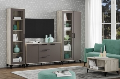 Стол журнальный SILVA Марсель НМ 013.81 Дуб Крафт серый