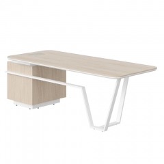 Стол руководителя правый Skyland Line СФ-571101.1 Дуб светлый Белый