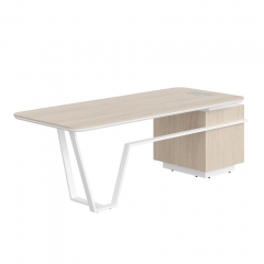 Стол руководителя левый Skyland Line СФ-571102.1 Дуб светлый Белый