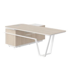 Стол руководителя правый Skyland Line СФ-571201.1 Дуб светлый Белый