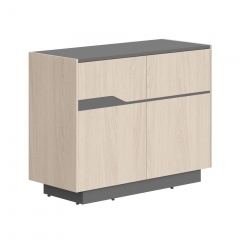 Комод с распашными дверями Skyland Line СФ-572101 Дуб светлый Черный графит