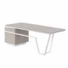 Стол руководителя правый Skyland Line СФ-571101.1 Дуб серый Белый