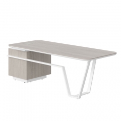 Стол руководителя правый Skyland Line СФ-571101.1 Дуб серый Белый