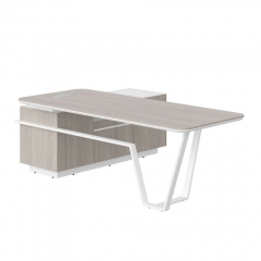 Стол руководителя правый Skyland Line СФ-571201.1 Дуб серый Белый