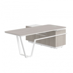 Стол руководителя левый Skyland Line СФ-571202.1 Дуб серый Белый