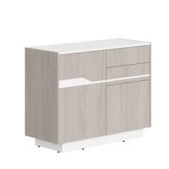 Комод с распашной дверью и 4 ящиками Skyland Line СФ-572102 Дуб серый Белый