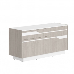 Комод с распашной дверью и 2 ящиками Skyland Line СФ-572103 Дуб серый Белый