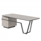 Стол руководителя правый Skyland Line СФ-571101.1 Дуб серый Черный графит