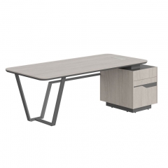 Стол руководителя правый Skyland Line СФ-571101.1 Дуб серый Черный графит