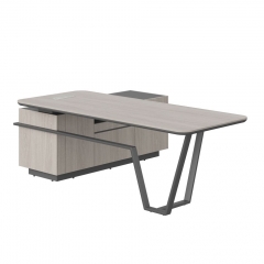 Стол руководителя правый Skyland Line СФ-571201.1 Дуб серый Черный графит