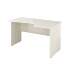 Стол криволинейный правый Монолит Канцлер КЦ05.38 Скандинавское дерево белое