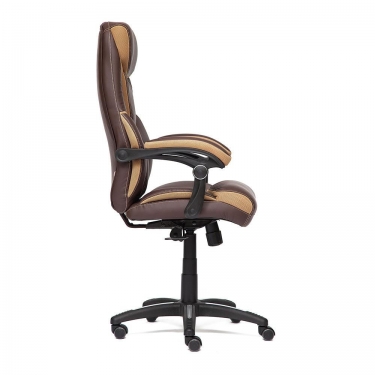 Кресло Tetchair CAMBRIDGE кож/зам/ткань, коричневый/бронзовый, 36-36/21
