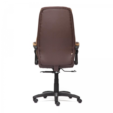 Кресло Tetchair CAMBRIDGE кож/зам/ткань, коричневый/бронзовый, 36-36/21