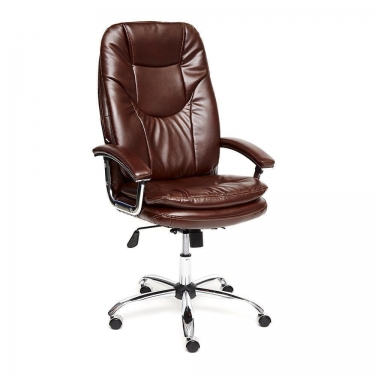 Кресло Tetchair SOFTY LUX кож/зам, коричневый, 2 TONE