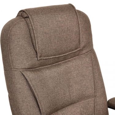 Кресло Tetchair BERGAMO хром ткань, коричневый, 3М7-147