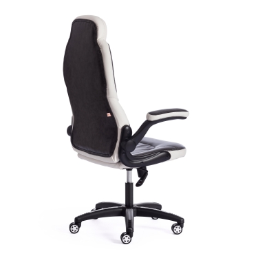 Кресло Tetchair BAZUKA кож/зам, серый/белый , 2TONE/2TONE перф/36-01