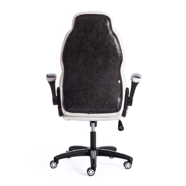 Кресло Tetchair BAZUKA кож/зам, серый/белый , 2TONE/2TONE перф/36-01