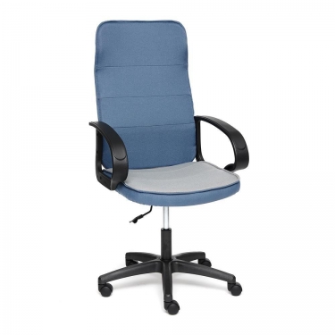 Кресло Tetchair WOKER ткань, синий/серый, С24/ С27