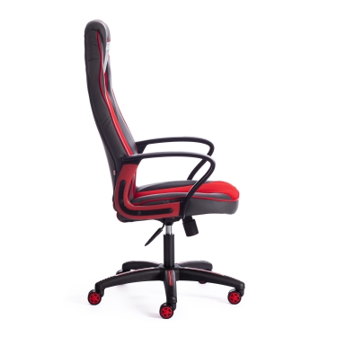 Кресло Tetchair RACER кож/зам/ткань, металлик/красный, 36/08
